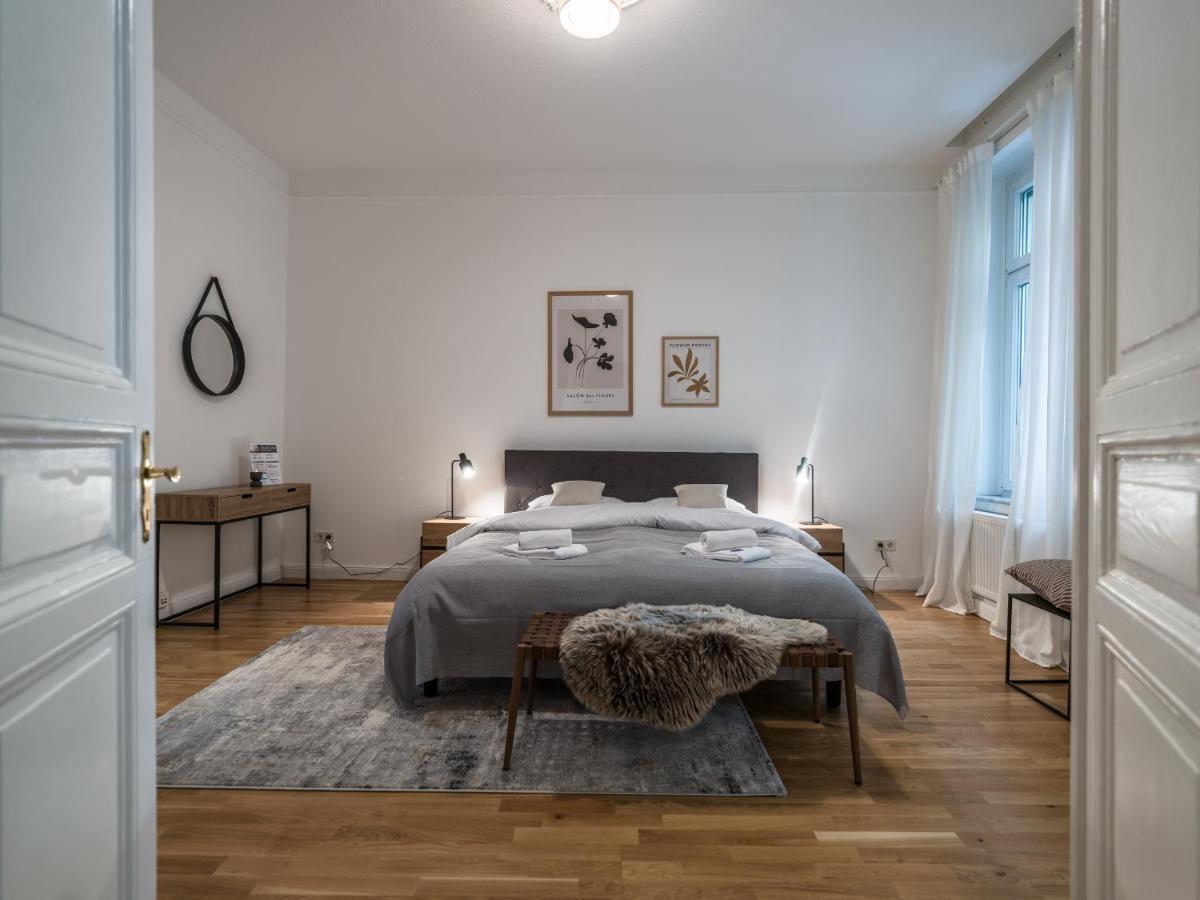 Hochwertige Altbauwohnung Im Modernen Stil In Wiesbaden - Kueche - Terrasse - Wlan - Zentral Eksteriør bilde