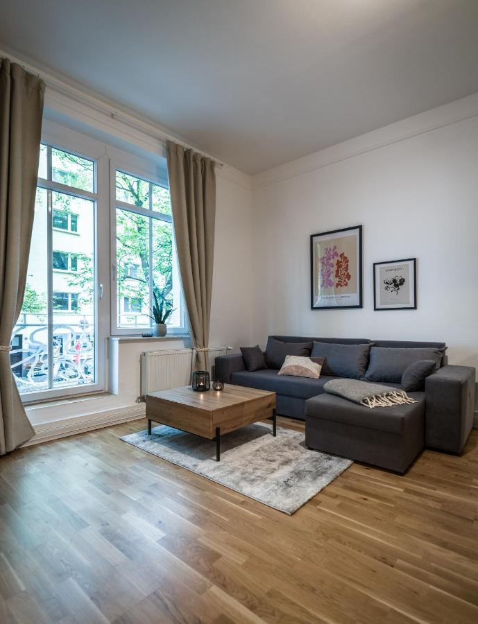 Hochwertige Altbauwohnung Im Modernen Stil In Wiesbaden - Kueche - Terrasse - Wlan - Zentral Eksteriør bilde